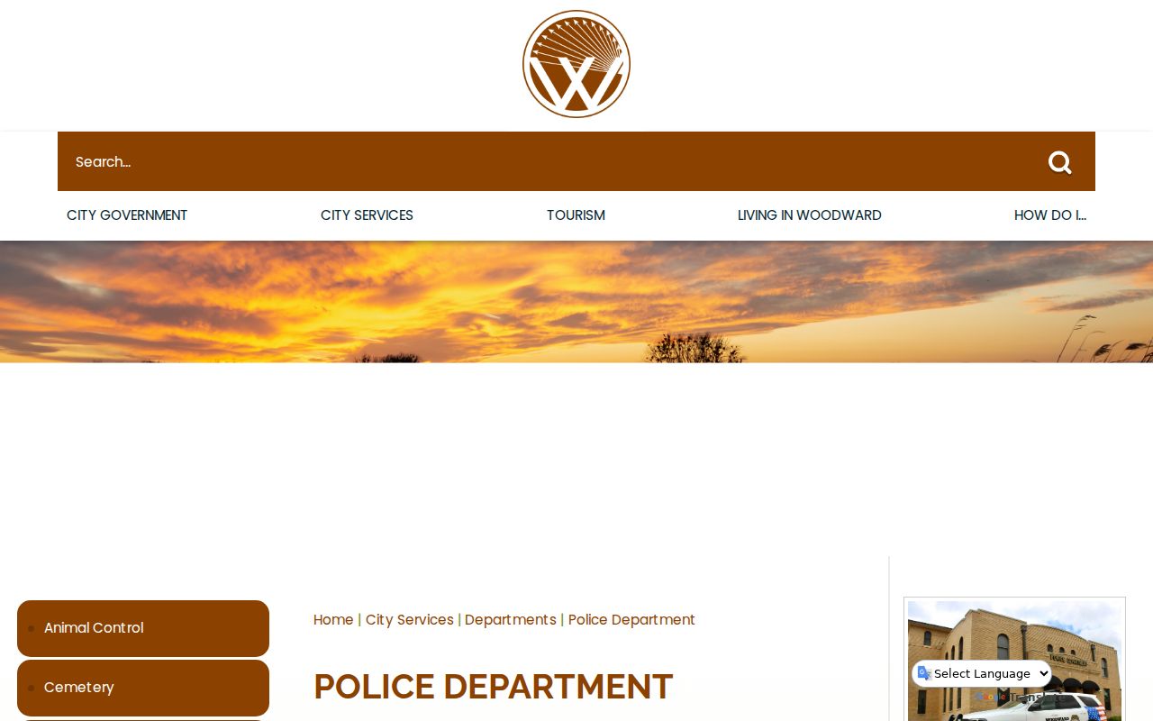 Woodward County most wanted official police tip route