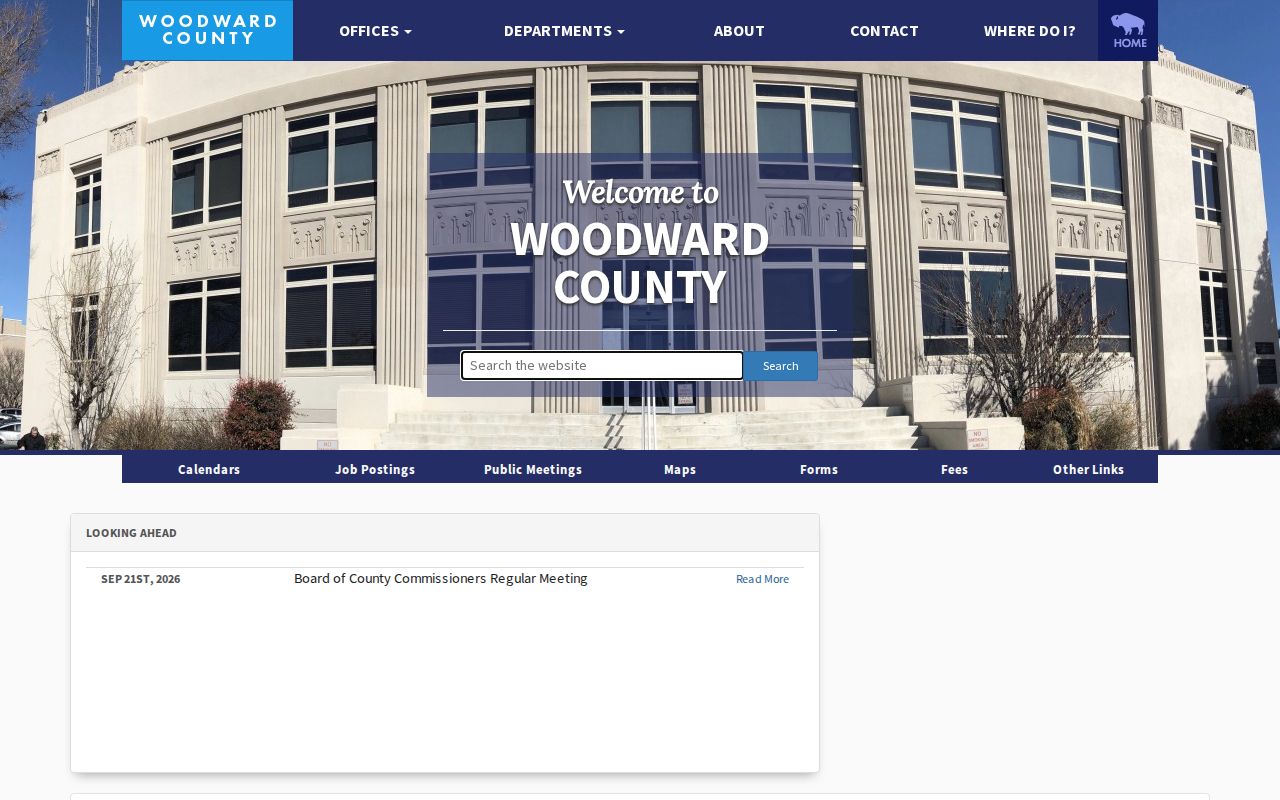 Woodward County warrant records county courthouse and office directory